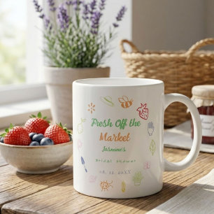 Caneca De Café Acabada de Chegar ao Mercado Casamento Desenhado à