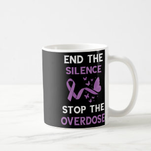 Caneca De Café Acabar com o Silêncio Faixa Amarela Conscientizaçã