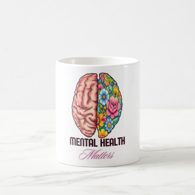 Caneca De Café Acabe com a consciência mental do estigma sobre (Centro)