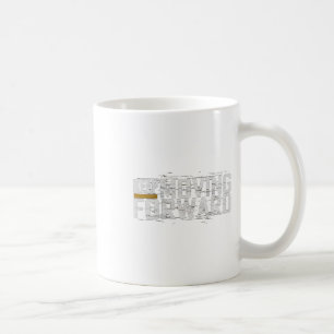 Caneca De Café Academia Continue Avançando (arte Na Frente E Atrá