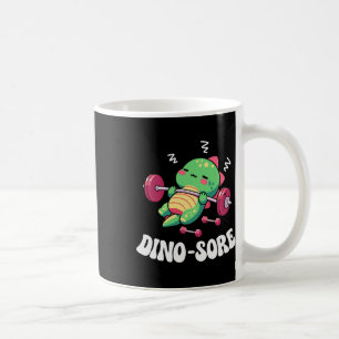 Caneca De Café Academia de Dinossauros Fitness Levantamento de Pe