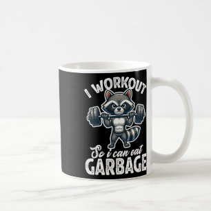 Caneca De Café Academia Eu Me Exercito Para Poder Comer Lixo Peso