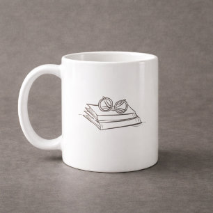 Caneca De Café Academia Sombria – Arte de Livros Antigos   Presen