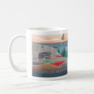 Caneca De Café Acadia National Park, Cadillac Mountain Mug