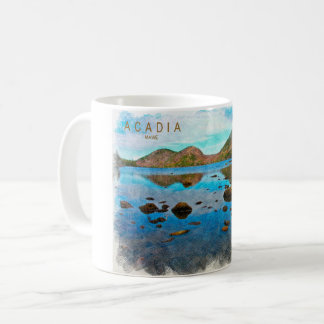 Caneca De Café Acadia National Park Sketch Mug