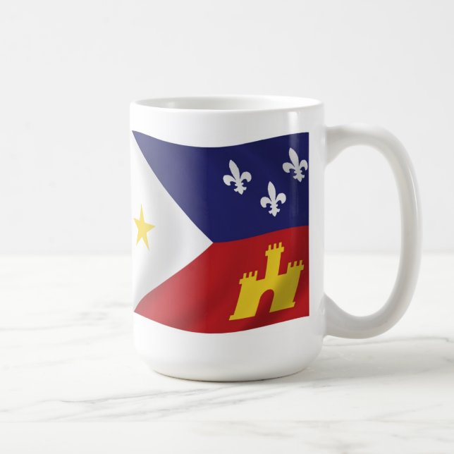 Caneca De Café Acadiana Flag Mug (Direita)