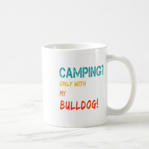 Caneca De Café Acampamento Com Cachorro Tent Motorhome Apenas Com