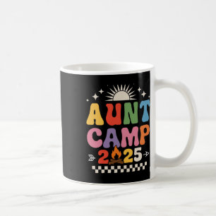 Caneca De Café Acampamento da Tia Retro 2025 Férias em Família Ac