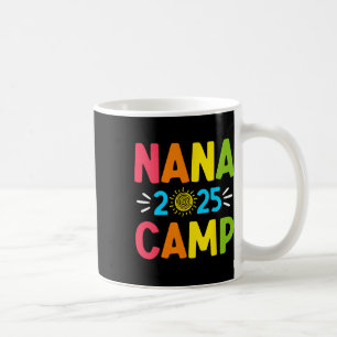 Caneca De Café Acampamento da Vovó 2025 Férias em Família Verão E