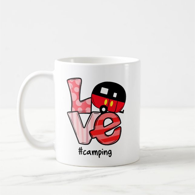 Caneca De Café Acampamento de amor #acampamento (Esquerda)