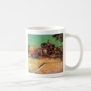 Caneca De Café Acampamento de Ciganos com Caravanas, Van Gogh