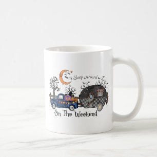 Caneca De Café Acampamento de Dia de as Bruxas engraçado