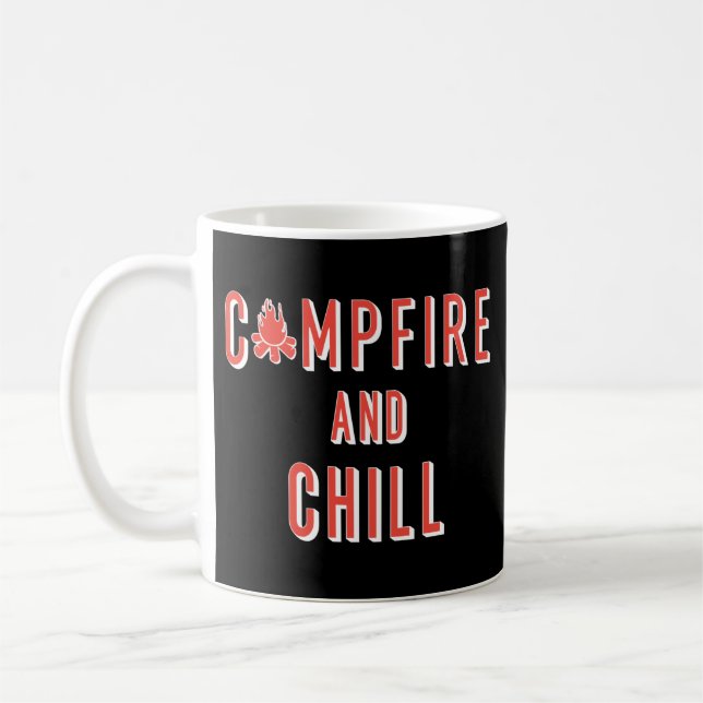 Caneca De Café Acampamento De Fogo E Enchimento (Esquerda)