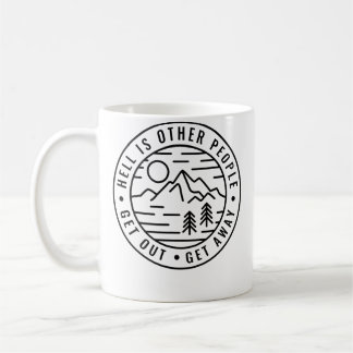 Caneca De Café Acampamento de Mochila de Trilha O Inferno São Out