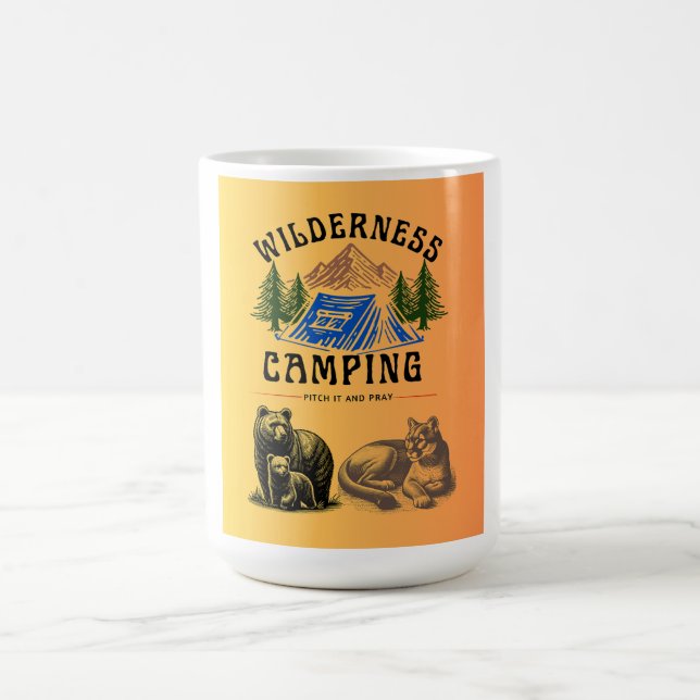 Caneca De Café Acampamento de natureza selvagem - Estimulem-no e  (Centro)