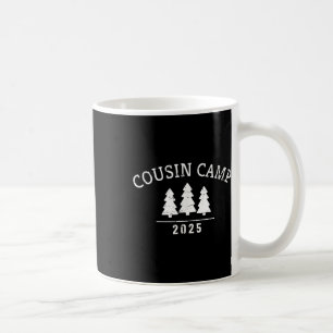 Caneca De Café Acampamento de Primo 2025 Arte de Árvore Minimalis