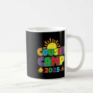 Caneca De Café Acampamento de Primos 2025 Férias de Família Verão