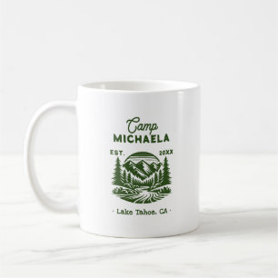 Caneca De Café Acampamento de Solteira Retro