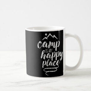 Caneca De Café Acampamento É Meu Lugar Feliz - Acampamento Montan