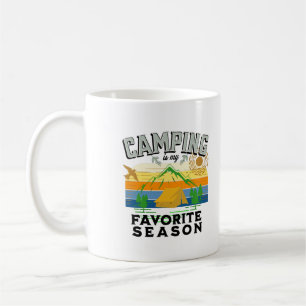 Caneca De Café Acampamento é minha estação favorita, viagem ao ar