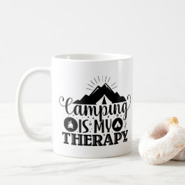 Caneca De Café Acampamento É Minha Terapia