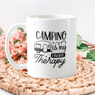 Caneca De Café Acampamento é minha terapia favorita