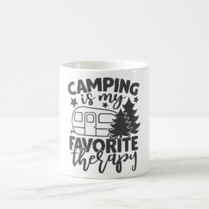 Caneca De Café Acampamento É Minha Terapia Favorita Engraçada C