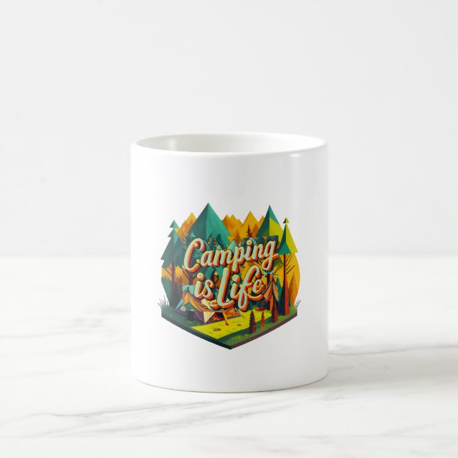 Caneca De Café Acampamento é Vida (Centro)