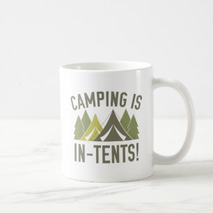 Caneca De Café Acampamento Está Em Tendas!