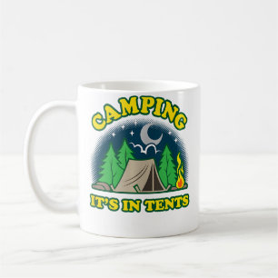 Caneca De Café Acampamento Está Em Tendas (Intenso) Piada de Pala