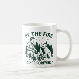 Caneca De Café Acampamento moderno pelo fogo
