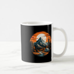 Caneca De Café Acampamento Montanhoso Hiking Outdoor Natureza Flo