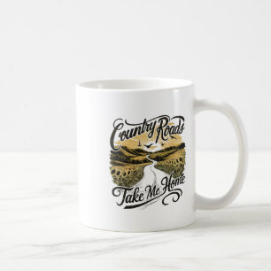 Caneca De Café Acampamento Trilha Montanha Estradas do Campo Leve