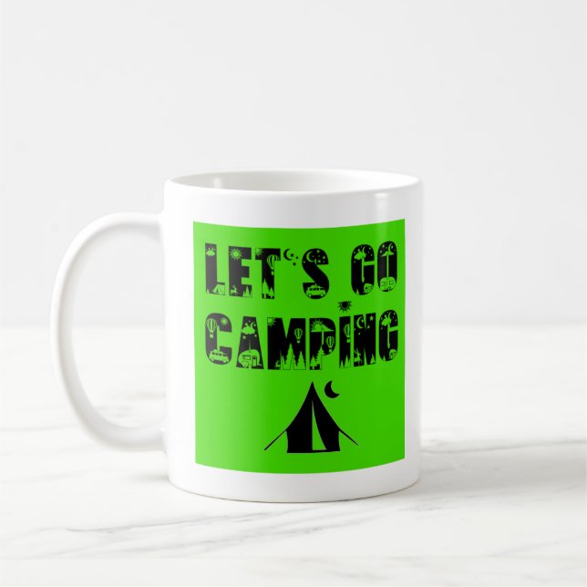 Caneca De Café Acampamento vamos Go - Tent Coffee Mug (Esquerda)