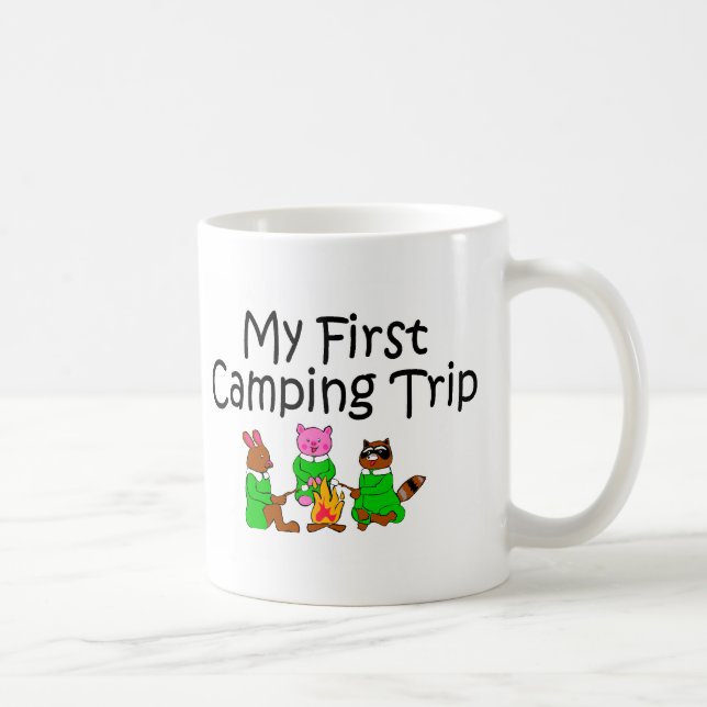 Caneca De Café Acampando minha primeira viagem de acampamento (Direita)