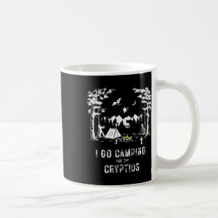 Caneca De Café Acampando Para Os Críptidos Pé-Grande Mothman Alie