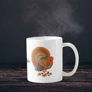 Caneca De Café Ação de Graças à Turquia Café Mug
