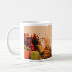 Caneca De Café Ação de Graças/Cornucopia