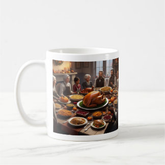 Caneca De Café (Ação de Graças e Família II) Mug Clássico, 11 oz