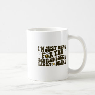 Caneca De Café Ação de Graças Estou Aqui Apenas Para Os Ovos Diab