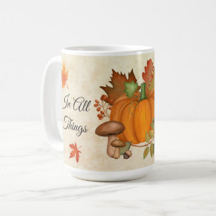 Caneca De Café Ação de Graças Pumpkin Mug