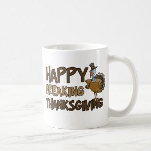 Caneca De Café Acção de graças Freaking feliz