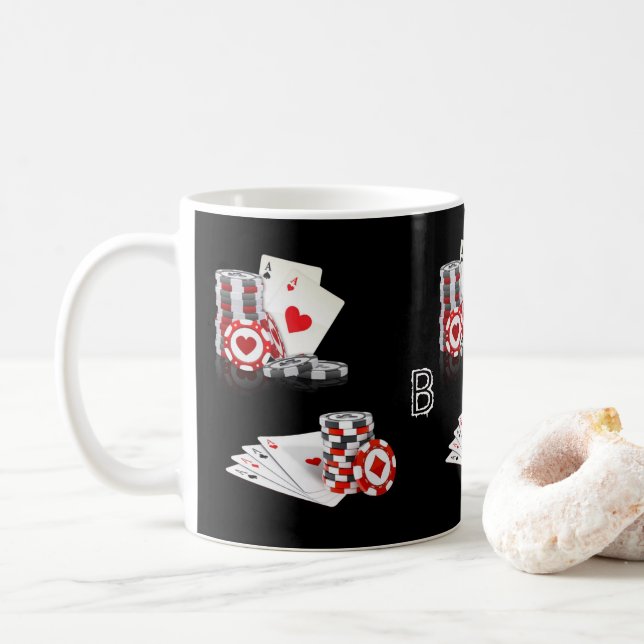 Caneca De Café Ace Cards Mug (Com Donut)