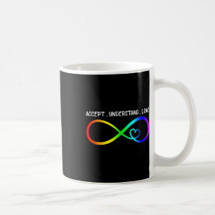 Caneca De Café Aceitar Compreender Autismo Infinito Pelo Coração