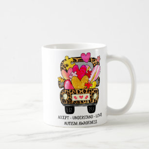 Caneca De Café Aceitar Entender Amar Autismo Conscientização Apoi