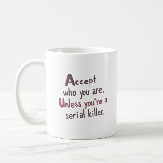 Caneca De Café Aceite Quem Você É (Esquerda)