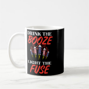 Caneca De Café Acenda A Fogueira Fogos De Artifício Engraçado Qua