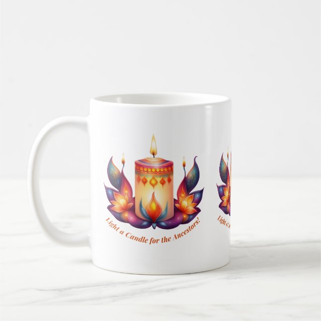 Caneca De Café Acenda uma Vela para os Ancestrais (Esquerda)