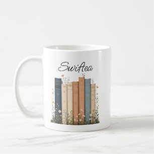 Caneca De Café Acento De Eras Florais "Swiftea" Sotaque Café Mug 