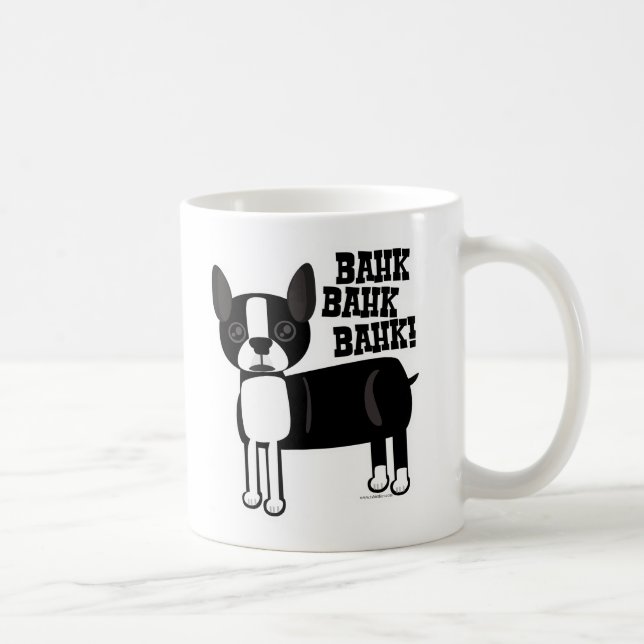 Caneca De Café Acento Terrier 2 de Boston tomado partido (Direita)
